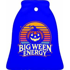 Big Ween Energy Carved Pumpkins Ceramic Bell Ornament