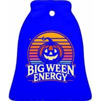 Big Ween Energy Carved Pumpkins Ceramic Bell Ornament