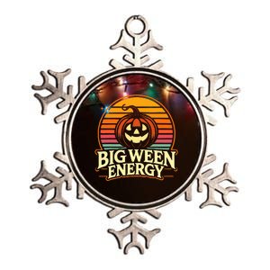 Big Ween Energy Carved Pumpkins Metallic Star Ornament