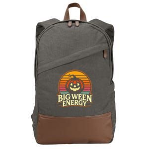 Big Ween Energy Carved Pumpkins Cotton Canvas Backpack