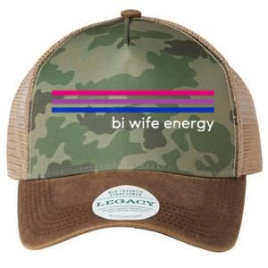 Bi Wife Energy Bisexual Pride Flag Bisexuality LGBTQ Legacy Tie Dye Trucker Hat