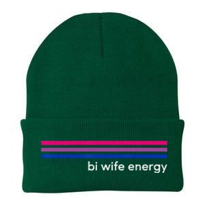 Bi Wife Energy Bisexual Pride Flag Bisexuality LGBTQ Knit Cap Winter Beanie