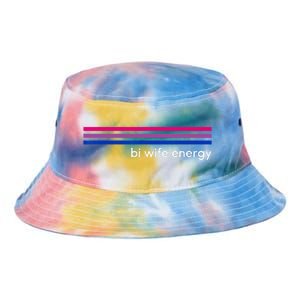 Bi Wife Energy Bisexual Pride Flag Bisexuality LGBTQ Tie Dye Newport Bucket Hat