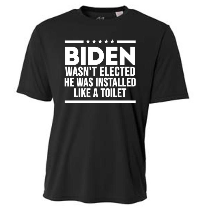 Biden Wasn’t Elected He Was Installed Like A Toilet Cooling Performance Crew T-Shirt