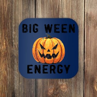 Big Ween Energy Spooky Pumpkin Face Halloween Coaster