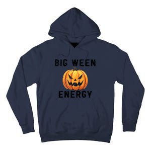 Big Ween Energy Spooky Pumpkin Face Halloween Tall Hoodie