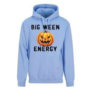 Big Ween Energy Spooky Pumpkin Face Halloween Unisex Surf Hoodie