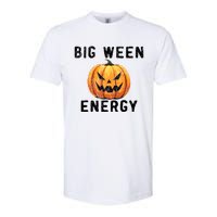 Big Ween Energy Spooky Pumpkin Face Halloween Softstyle CVC T-Shirt