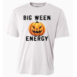 Big Ween Energy Spooky Pumpkin Face Halloween Cooling Performance Crew T-Shirt