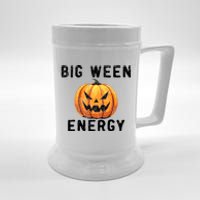 Big Ween Energy Spooky Pumpkin Face Halloween Beer Stein