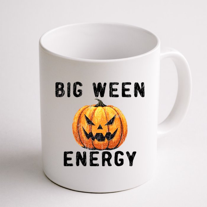 Big Ween Energy Spooky Pumpkin Face Halloween Coffee Mug