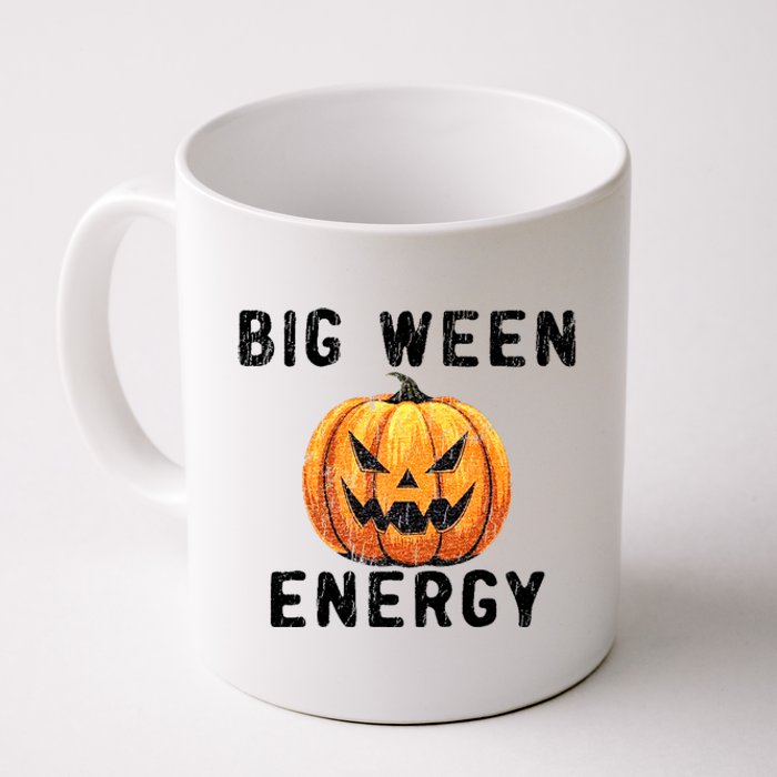 Big Ween Energy Spooky Pumpkin Face Halloween Coffee Mug