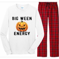 Big Ween Energy Spooky Pumpkin Face Halloween Long Sleeve Pajama Set