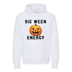 Big Ween Energy Spooky Pumpkin Face Halloween Premium Hoodie