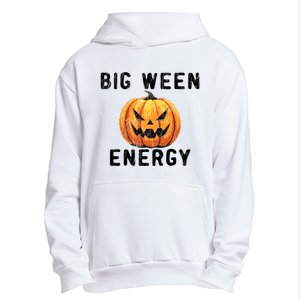 Big Ween Energy Spooky Pumpkin Face Halloween Urban Pullover Hoodie