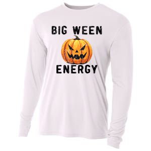 Big Ween Energy Spooky Pumpkin Face Halloween Cooling Performance Long Sleeve Crew