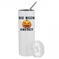 Big Ween Energy Spooky Pumpkin Face Halloween Stainless Steel Tumbler