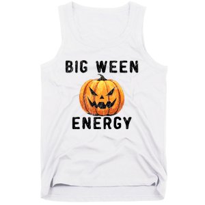 Big Ween Energy Spooky Pumpkin Face Halloween Tank Top