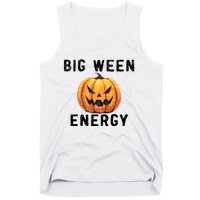 Big Ween Energy Spooky Pumpkin Face Halloween Tank Top