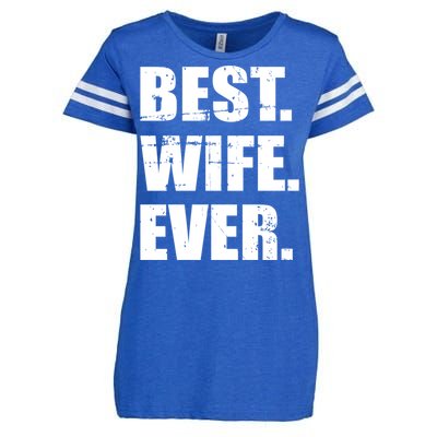 Best Wife Ever Gift Enza Ladies Jersey Football T-Shirt