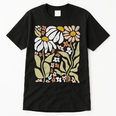 Boho Wildflowers Floral Nature Flower Tall T-Shirt