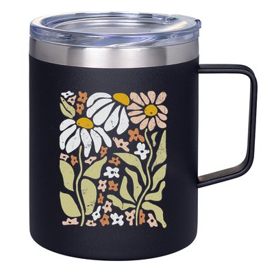 Boho Wildflowers Floral Nature Flower 12oz Stainless Steel Coffee Mug