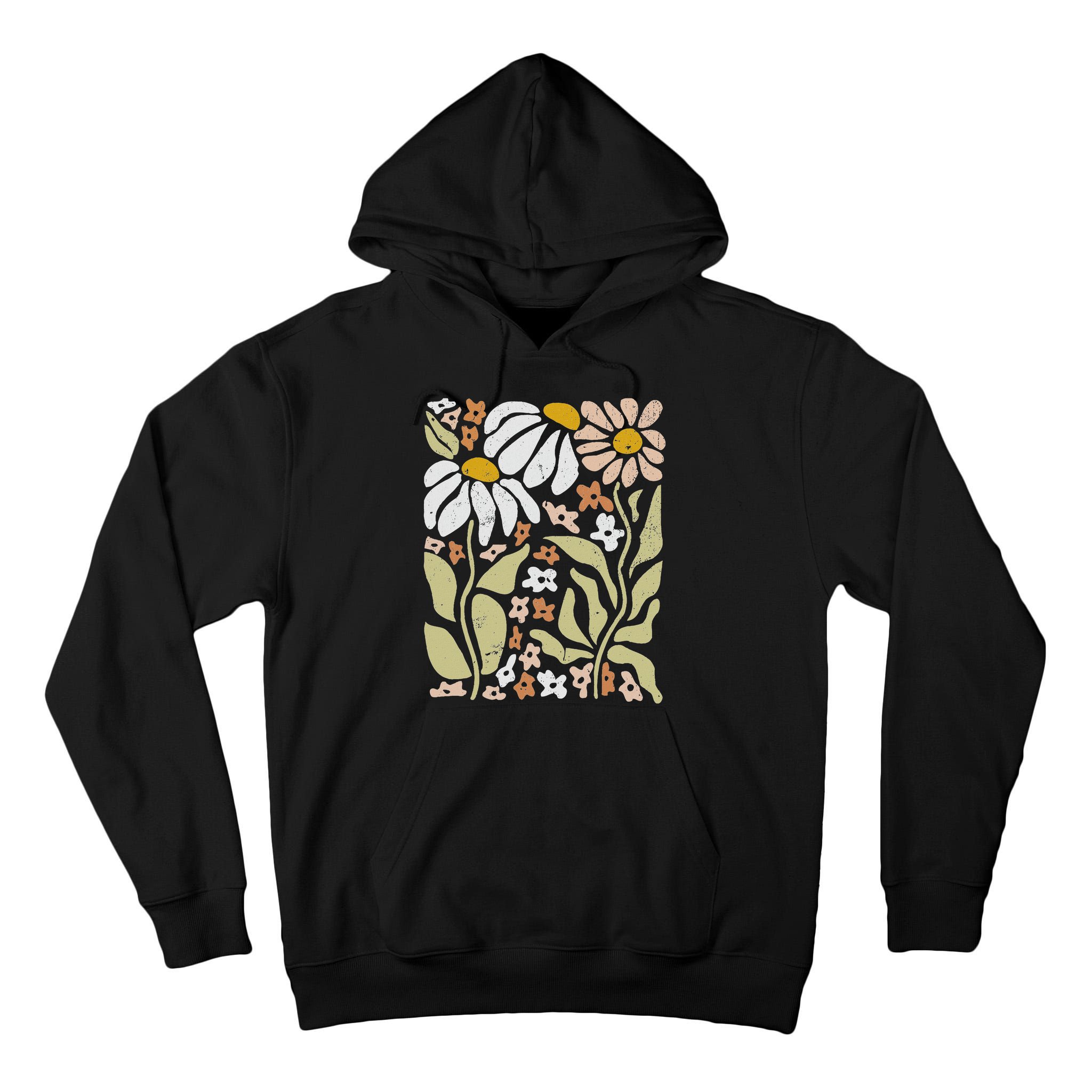 Boho Wildflowers Floral Nature Flower Tall Hoodie