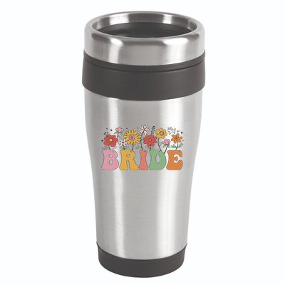 Bride Wildflower Floral Bridal Party Wedding Bachelorette 16oz Travel Tumbler