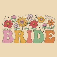 Bride Wildflower Floral Bridal Party Wedding Bachelorette Drawstring Bag