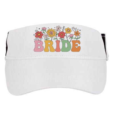 Bride Wildflower Floral Bridal Party Wedding Bachelorette Adult Drive Performance Visor