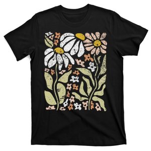 Boho Wildflowers Floral Nature Flower For Wo Nature Lover T-Shirt