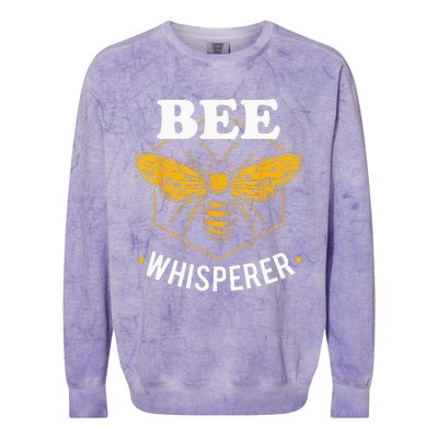 Bee Whisperer Funny Beekeeping & Beekeeper Colorblast Crewneck Sweatshirt