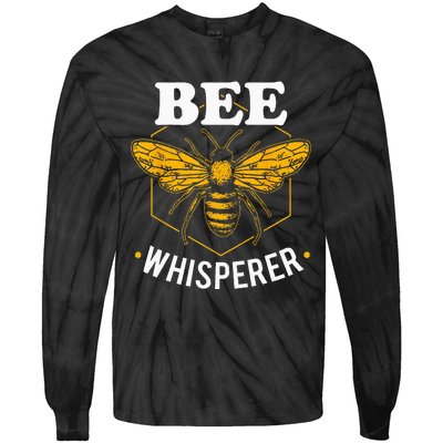 Bee Whisperer Funny Beekeeping & Beekeeper Tie-Dye Long Sleeve Shirt