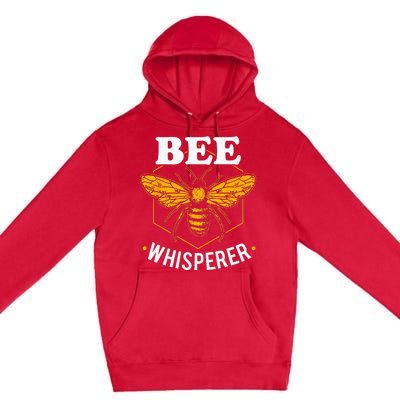 Bee Whisperer Funny Beekeeping & Beekeeper Premium Pullover Hoodie