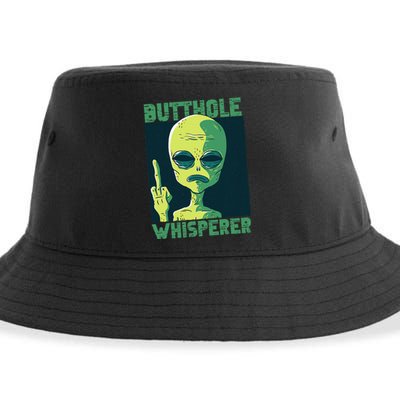 Butthole Whisperer Funny Aliens Sarcastic Adult Humour Sustainable Bucket Hat