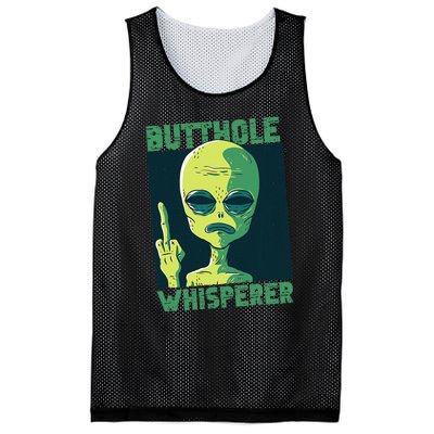 Butthole Whisperer Funny Aliens Sarcastic Adult Humour Mesh Reversible Basketball Jersey Tank