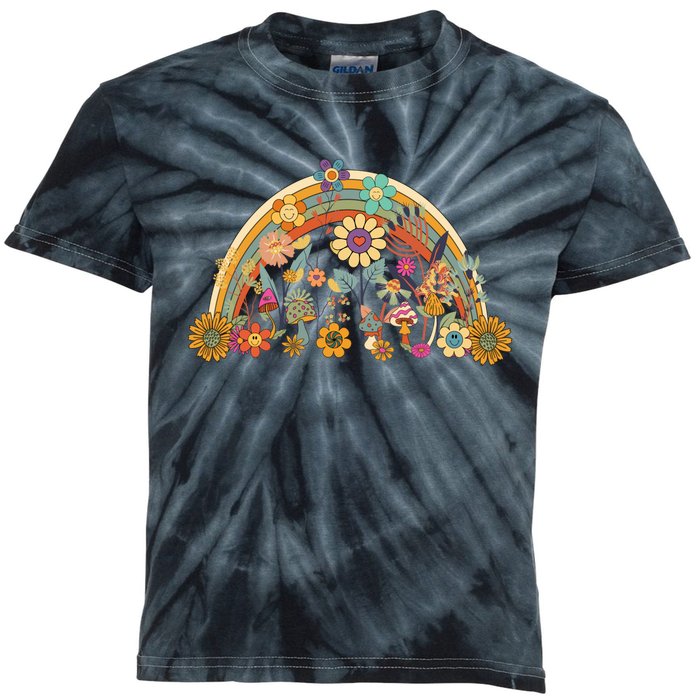 Boho Wildflowers Floral Nature Flower For Women Nature Lover Kids Tie-Dye T-Shirt