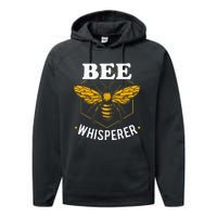 Bee Whisperer Funny Beekeeping & Beekeeper Performance Fleece Hoodie