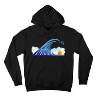 Blue Wave For Kamala Harris Funny Trump Hoodie