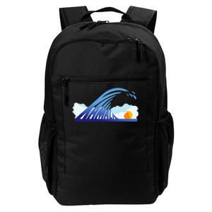 Blue Wave For Kamala Harris Funny Trump Daily Commute Backpack