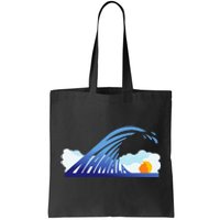 Blue Wave For Kamala Harris Funny Trump Tote Bag