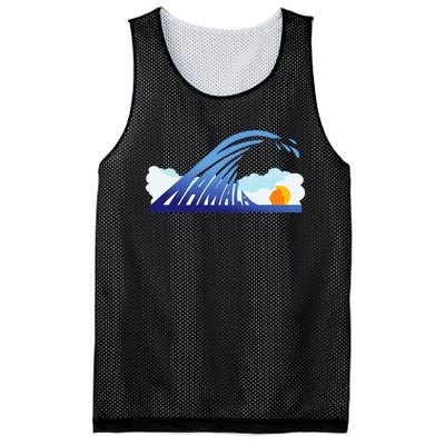 Blue Wave For Kamala Harris Funny Trump Mesh Reversible Basketball Jersey Tank