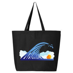 Blue Wave For Kamala Harris Funny Trump 25L Jumbo Tote