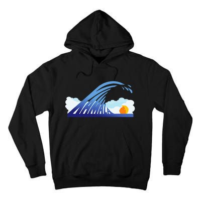 Blue Wave For Kamala Harris Funny Trump Tall Hoodie