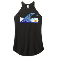 Blue Wave For Kamala Harris Funny Trump Women's Perfect Tri Rocker Tank