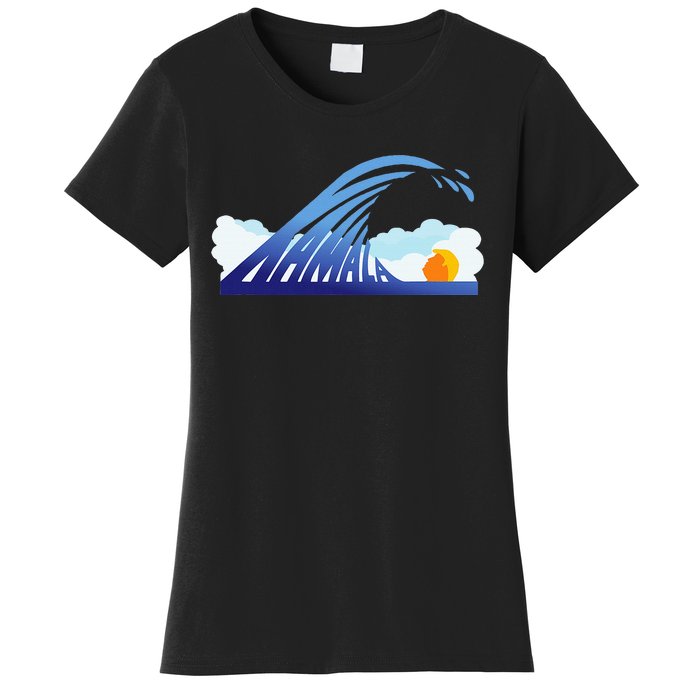 Blue Wave For Kamala Harris Funny Trump Women's T-Shirt