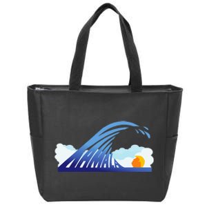 Blue Wave For Kamala Harris Funny Trump Zip Tote Bag