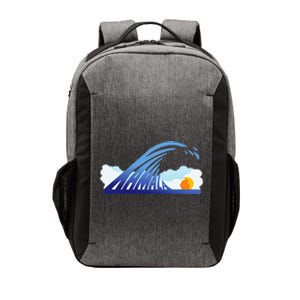 Blue Wave For Kamala Harris Funny Trump Vector Backpack