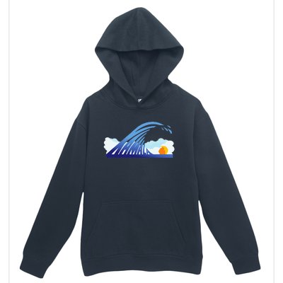 Blue Wave For Kamala Harris Funny Trump Urban Pullover Hoodie