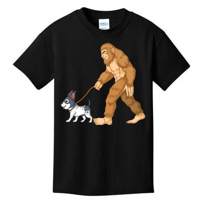 Bigfoot Walk French Bulldog Kids T-Shirt